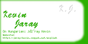 kevin jaray business card